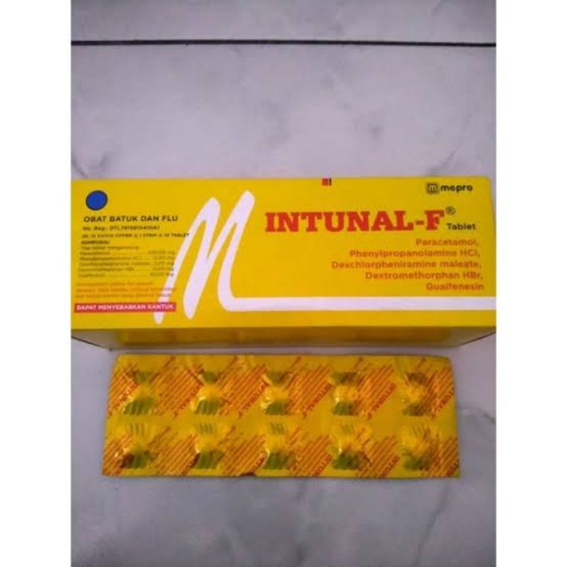 INTUNAL F 10 tablet/ untuk batuk pilek demam
