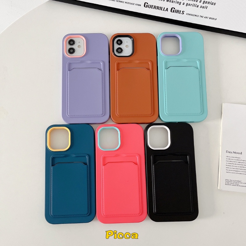 3in1 Soft Case Silikon Warna Permen Macaron Cover IPhone 6 6S 7 8 Plus 11 12 13 14 Pro MAX XR X XS MAX SE 2020