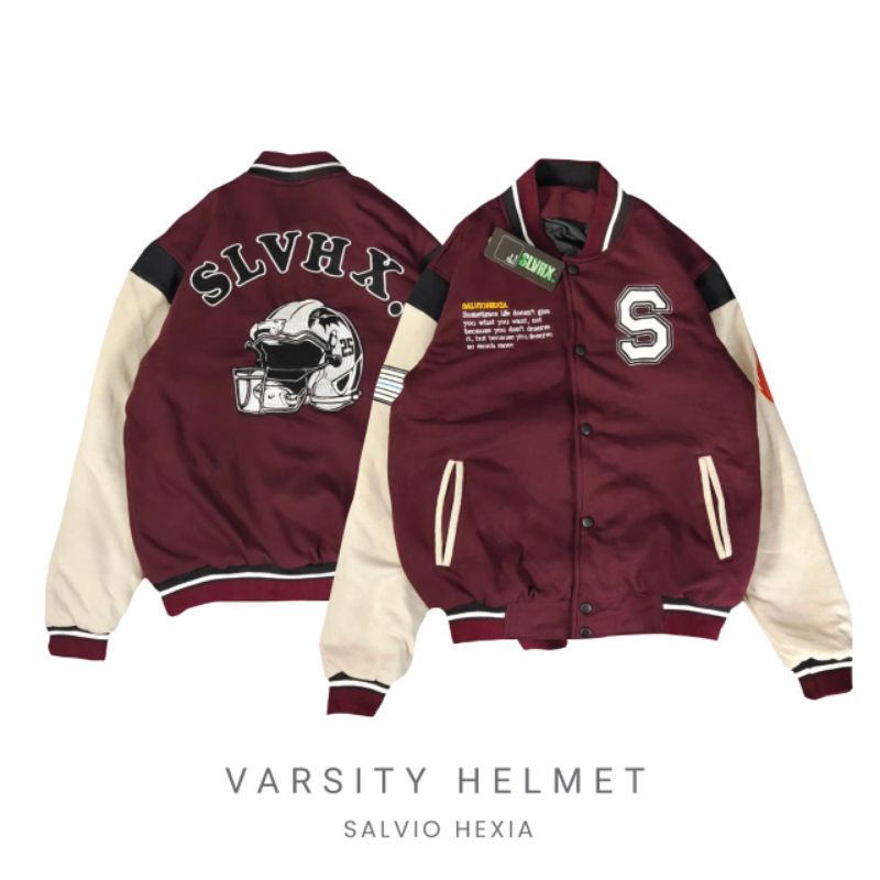 Salvio Hexia Varsity Jacket Fleece Cotton Fire