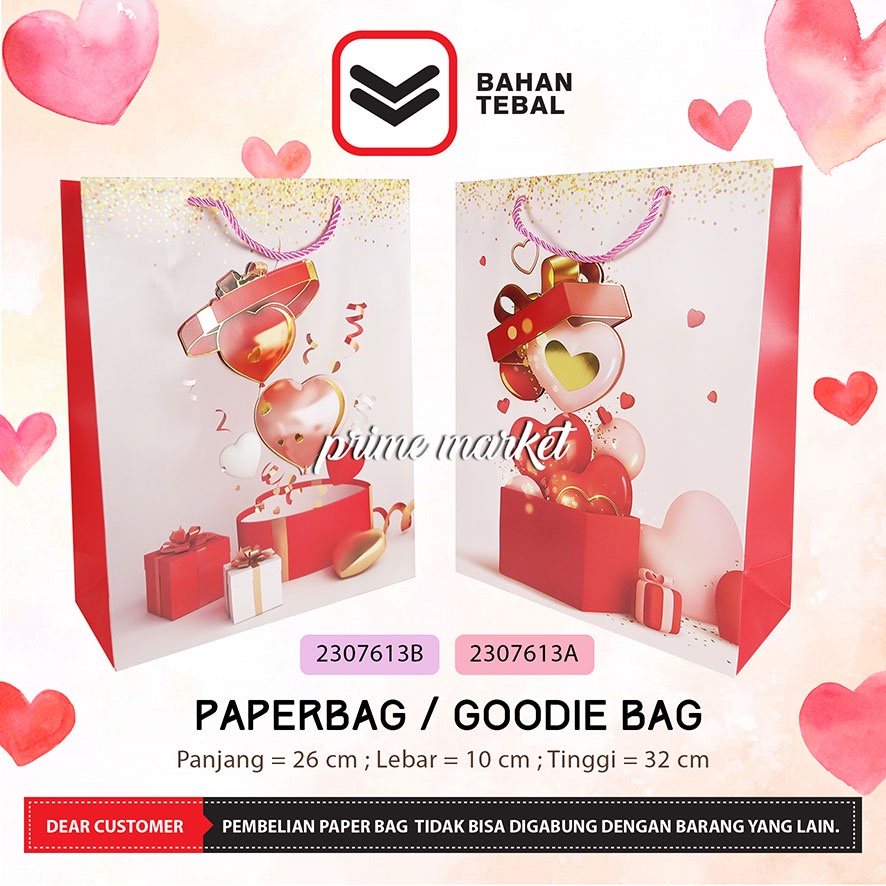 

Tas Hadiah Valentine Tas Hadiah Pacar Paper Bag Ultah Tebal Paperbag Ulang Tahun Goodie Bag Kotak Kado Kotak Souvenir Love Valentine Tas Wedding Aniversary (2307613)