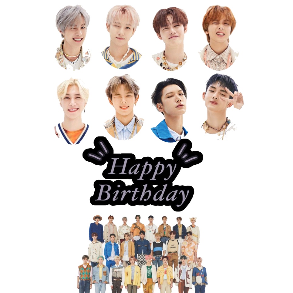 

TOPPER CAKE CUSTOM TOPPER ULANG TAHUN TOPPER ULTAH / HIASAN KUE NCT