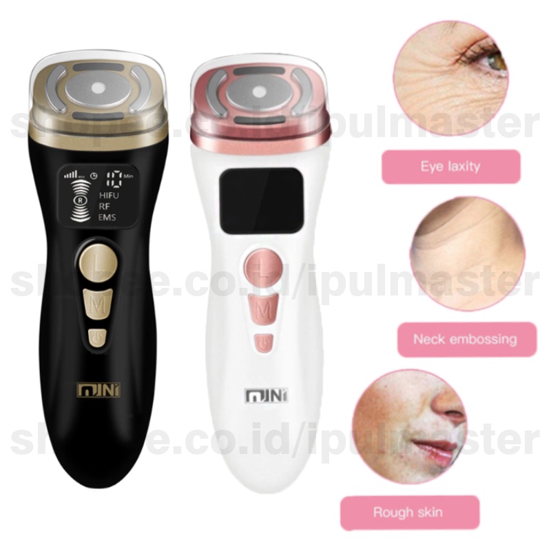 Alat Mini Hifu 3 in 1 Ultrasonic Perawatan Peremajaan Arus Mikro EMS