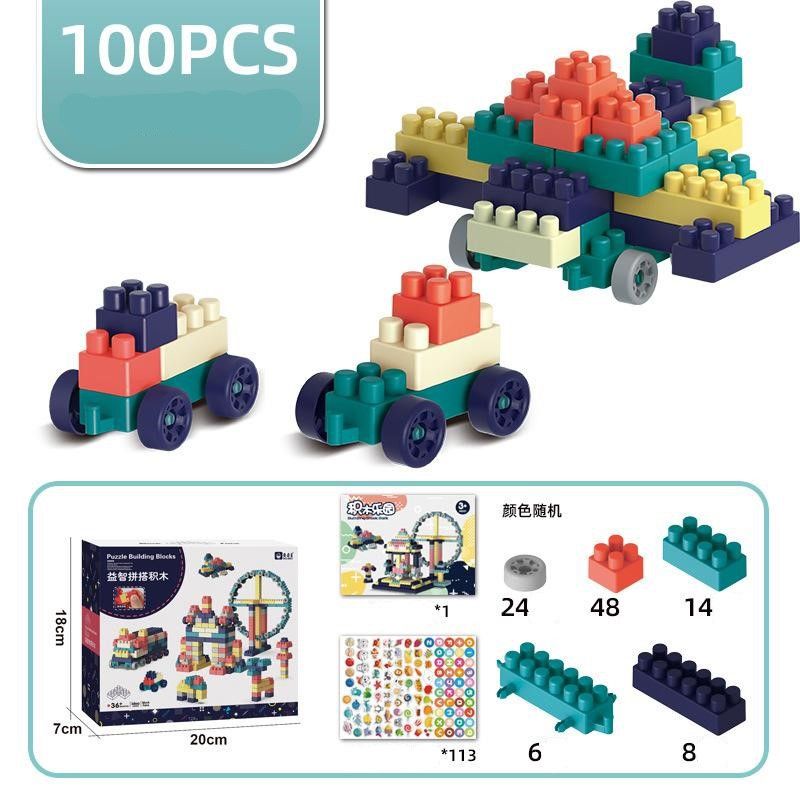 Mainan Anak Block Paradise/Block Susun Isi 100pcs Kemasan Box