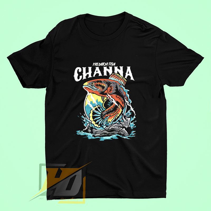Baju channa Anak laki-laki kaos channa cowo pria t-shirt atasan ikan channa terbaru