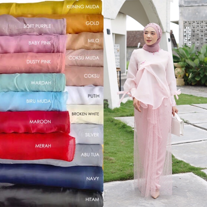 blouse organza silk