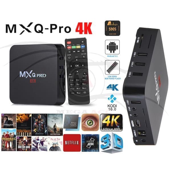 Android TV BOX MXQ-Pro 4K Smart TV Box Media Player PREMIUM - Android TV BOX MXQ-Pro 4K Smart TV Box Media Player - TV BOX - YS Shop