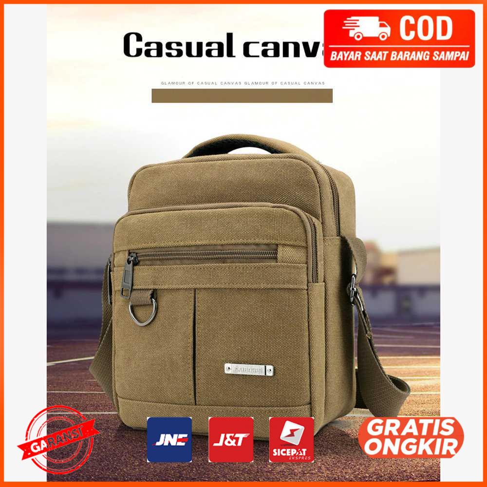 Tas Selempang Pria Men Shoulder Bag Canvas 1986