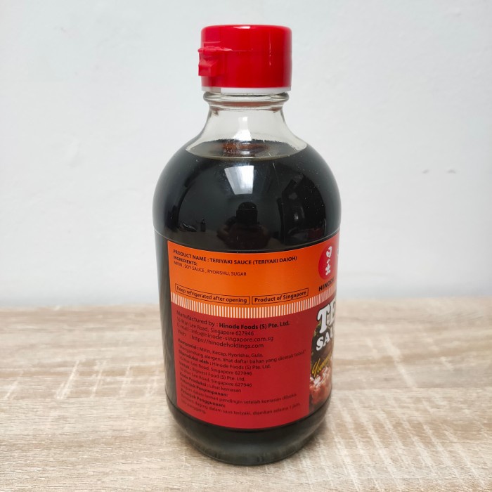 

Hinode Teriyaki Sauce Daio 400ml - Saus Teriyaki Jepang BBQ & Marinade