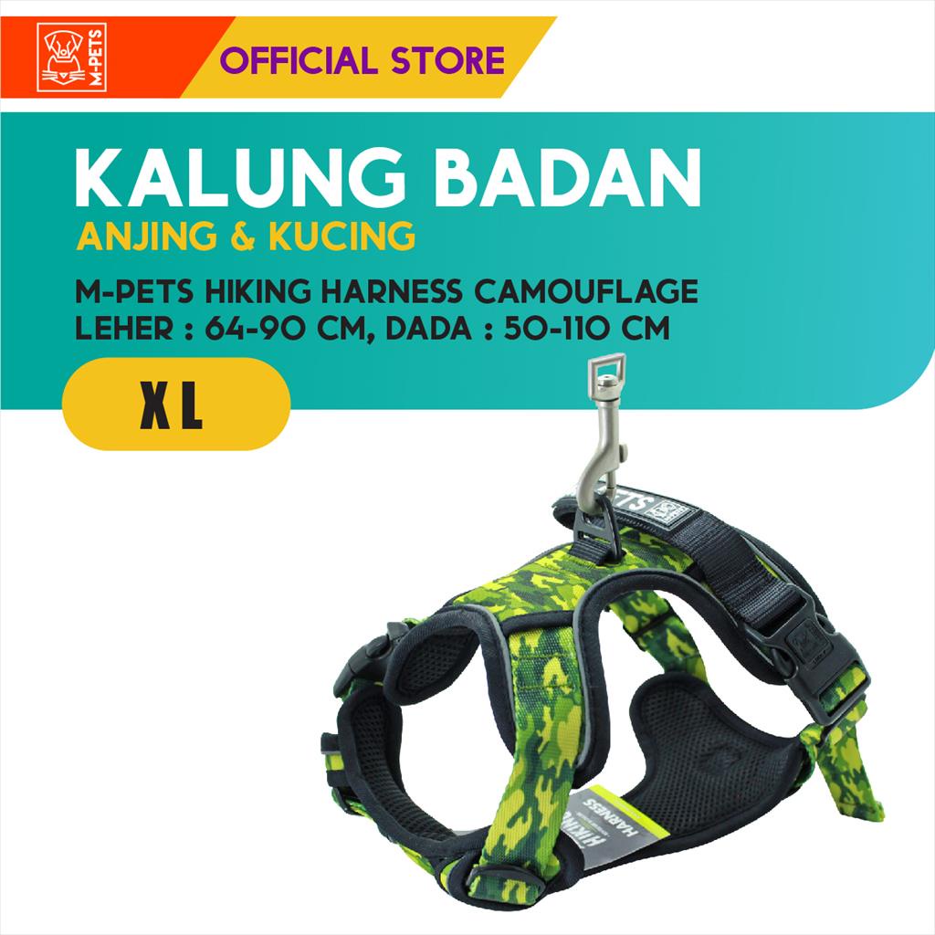 M-Pets Hiking Harness Size XL  / Tali Kalung Badan Anjing Kucing