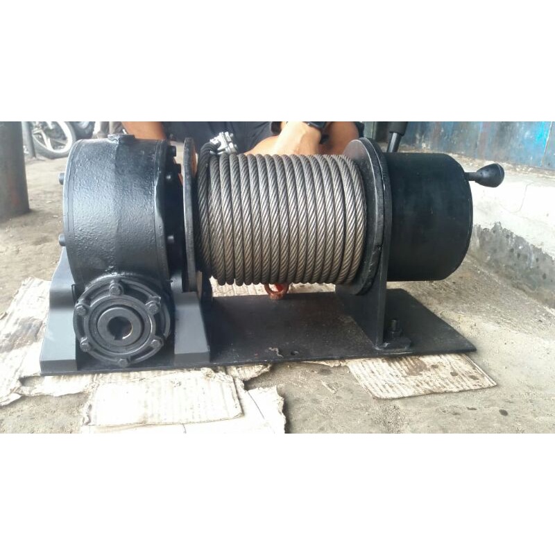 winch manual jeep utility hardtop taft landy cj dll - drum pto - winch derek mobil