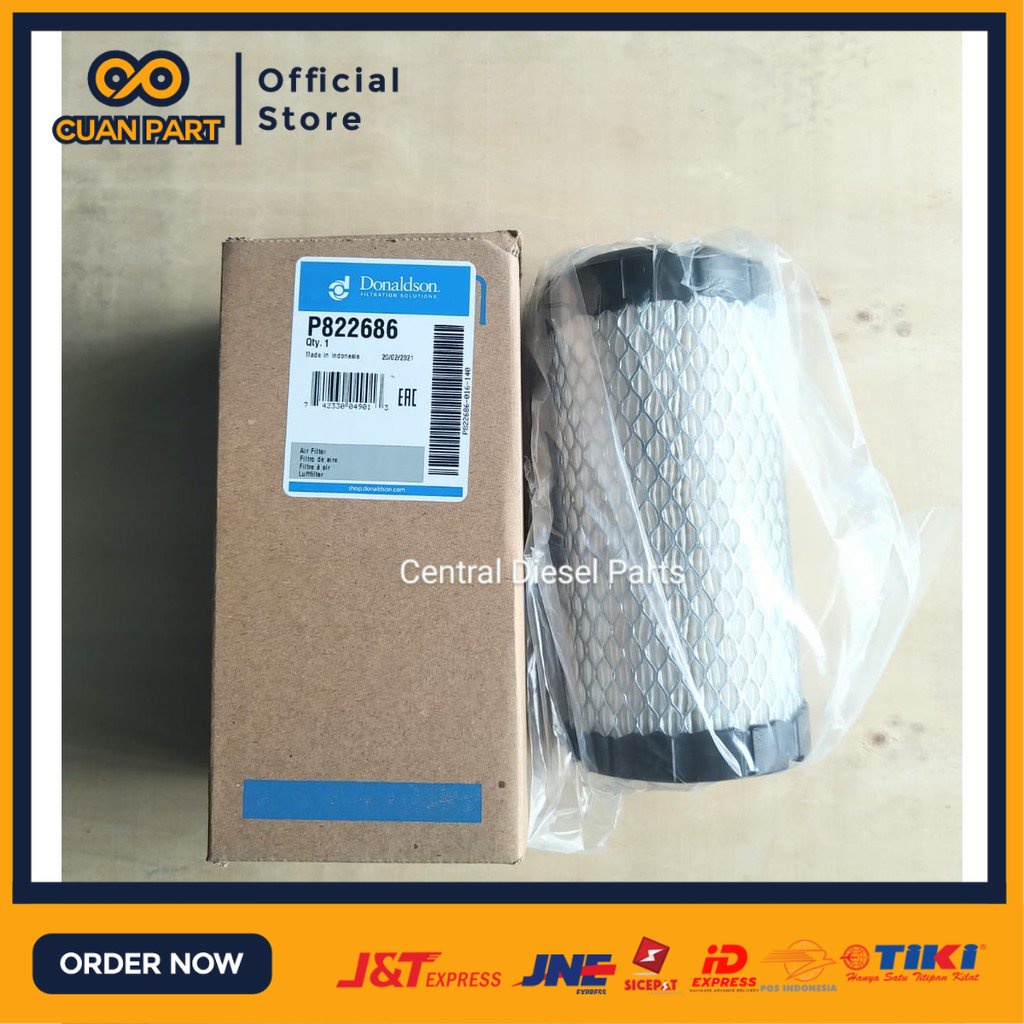 Filter Udara / Air Filter Yanmar 119655-12560 Komatsu Kubota P822686 Donaldson Cuan Part