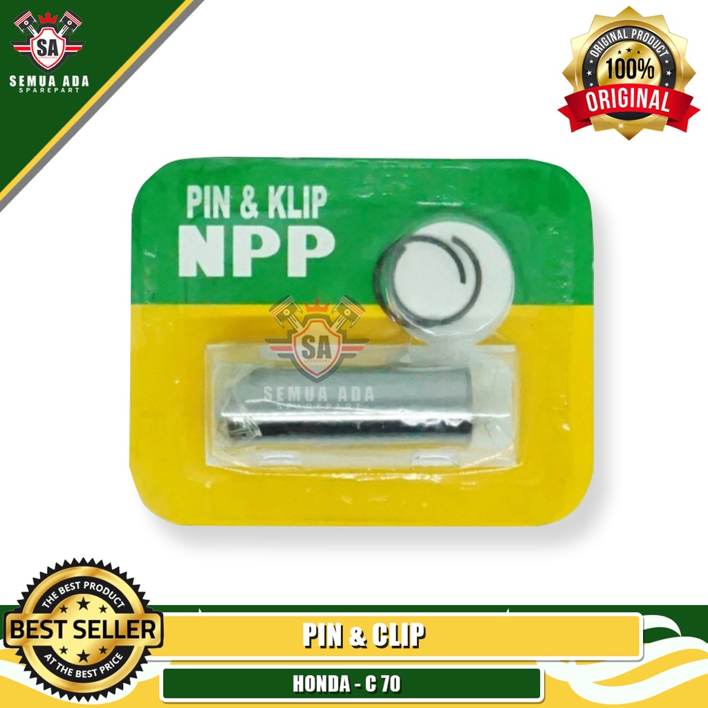 PIN & CLIP PEN PISTON NPP HONDA C 70 ORIGINAL 100% NPP