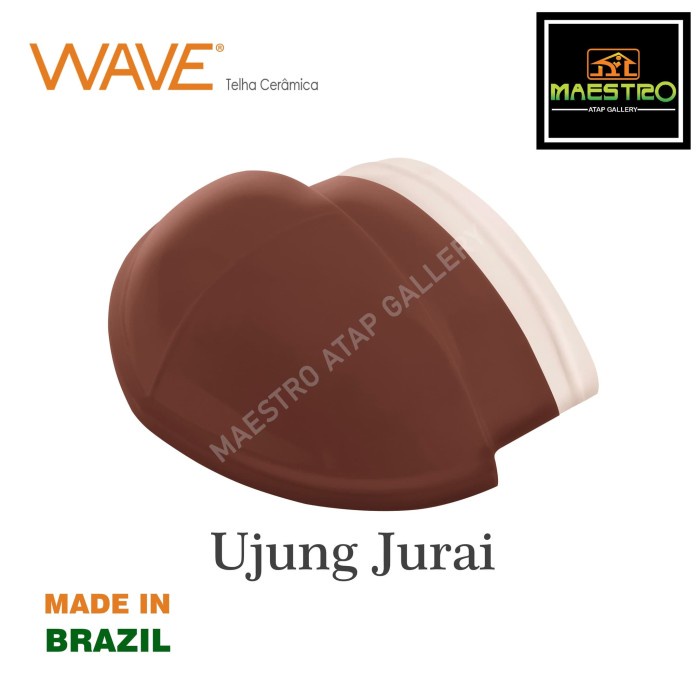 Aksesoris Genteng Keramik WAVE Made In Brazil Ujung Jurai