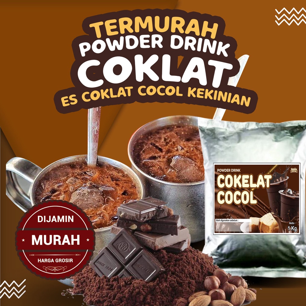 

bubuk coklat untuk es coklat cocol kekinian