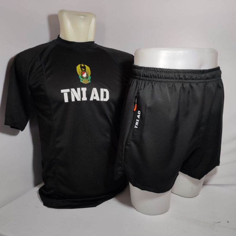 setelan olahraga TNI AD / kaos dan celana olahraga TNI AD / kaso oblong TNI AD/ celana running TNI A