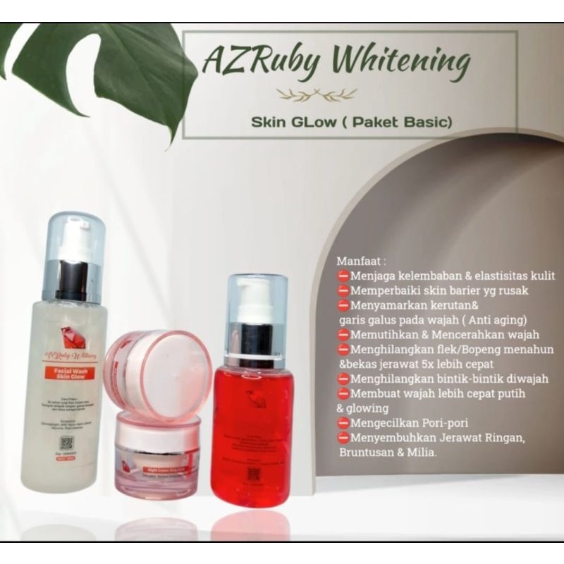 Az-Ruby Whitening [PAKET] Skin Glow