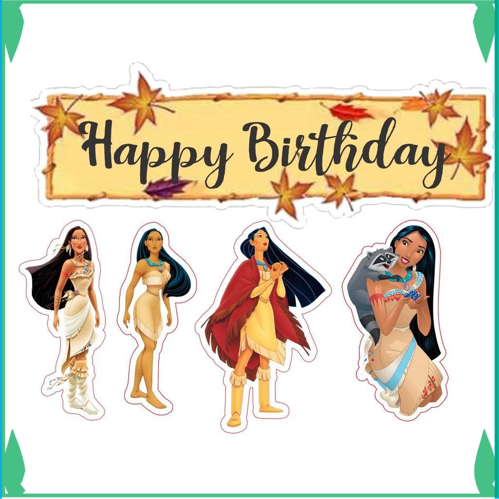 

TOPER KUE TOPPER CAKE ULANG TAHUN / HIASAN KUE POCAHONTAS FADHILSOUVENIR