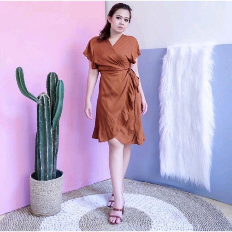 Dress Kimono Pendek Polos