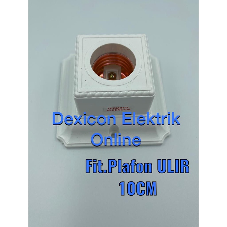 fitting plafon - dudukan lampu - fitting lampu - fitting lampu polos - fitting plafon