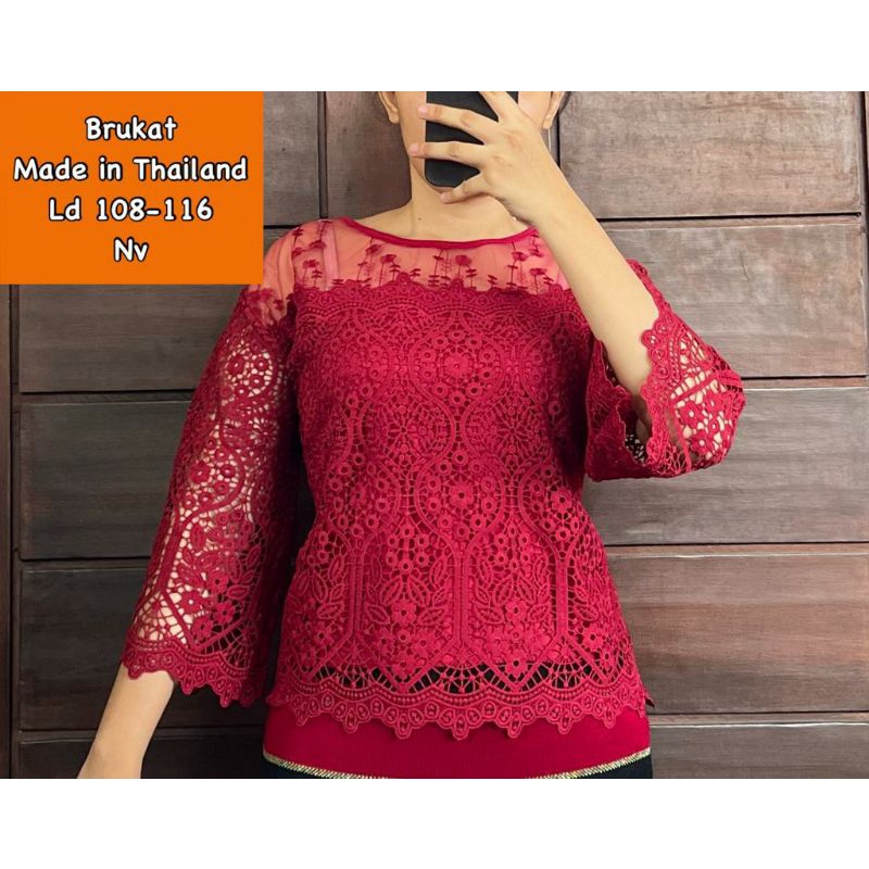 atasan blouse Brokat import Thailand
