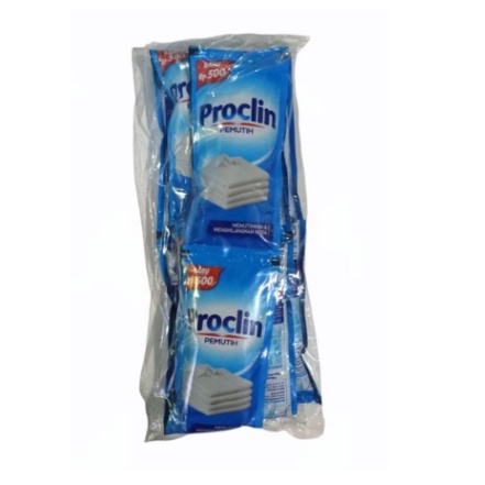 PROCLIN PEMUTIH PAKAIAN 1 RENCENG ISI 12 SACHET