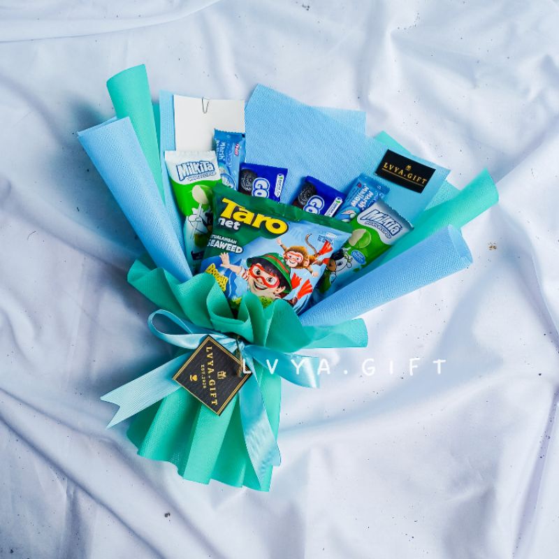 (SNACK 0014) Lvya.gift Buket snack simple mini | Buket snack wisuda | Buketsnack murah | Buket snack ulang tahun