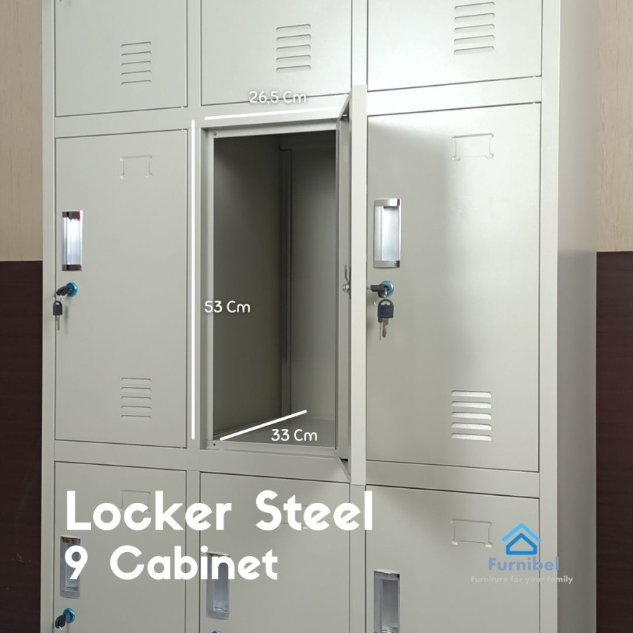 LOKER 9 PINTU - LOCKER STEEL 9 CABINET