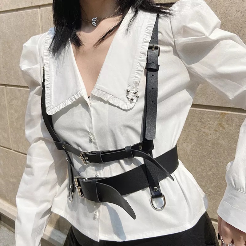 [HF035] Body Belt Harness Fashion Harajuku K-pop Brave Girl by.pinapina.id