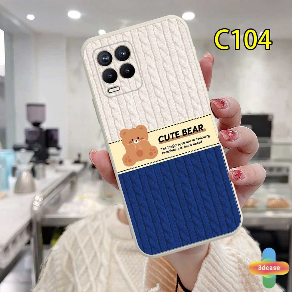 Soft Case TPU Motif Kartun Beruang Untuk Realme C15 C21 C11 2021 C21Y C31 C35 C25 C20 C3 C12 C2 C25S 5S 5 5S 5i C17 7i C1 C25Y C2 C3i 6i C20A  Narzo 20 10 10A 20A 30A A7 A5S A15 A16 Y12 Y20 Y15S A03