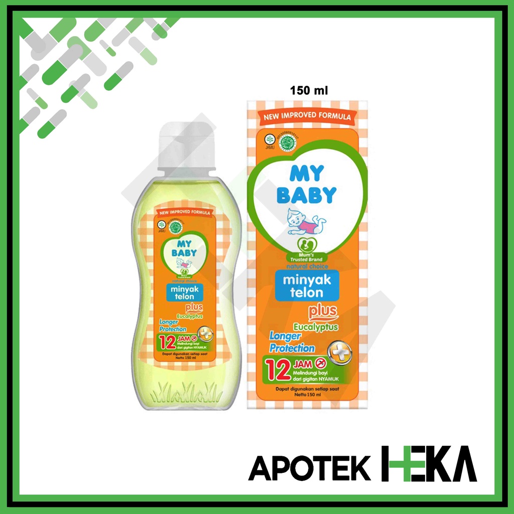 My Baby Minyak Telon Plus Eucalyptus Longer 12 Jam Anti Nyamuk Orange (SEMARANG)