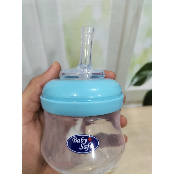 Paket Botol Susu Wide Neck Dengan sedotan(Botol+Nipple+Sedotan)125 Ml BPA Free