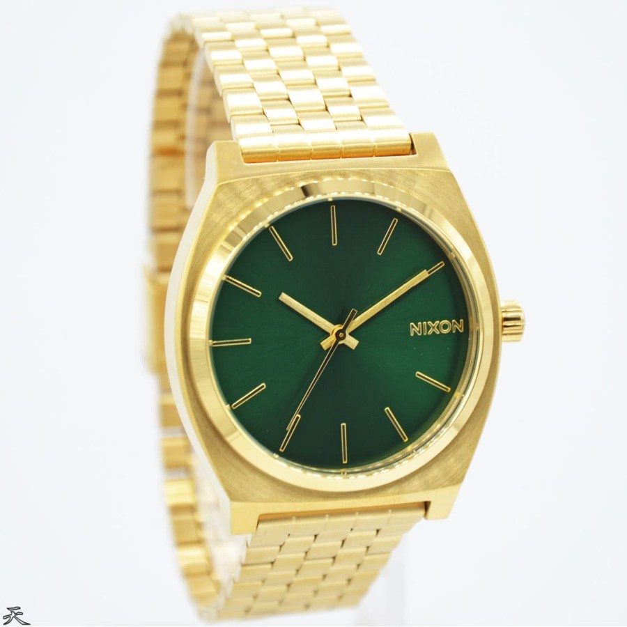 Jam Tangan Wanita Nixon A0451919 Time Teller Gold-Green Sunray