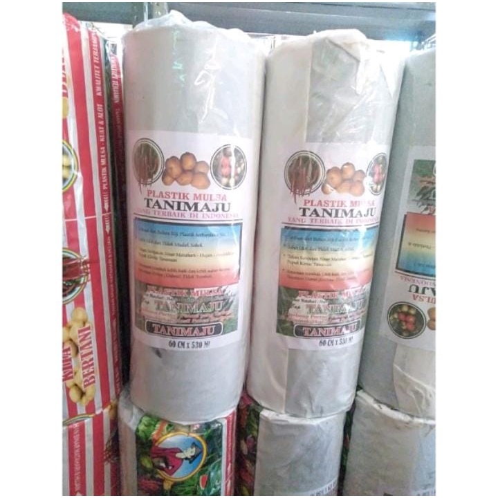 PLASTIK MULSA HITAM PERAK TANI MAJU 60/120 CM 260 METER
