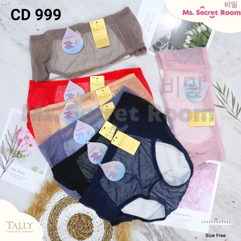 TALLY CD CELANA DALAM HAID MENSTRUASI 999 | FIT XL | BAHAN RENDA