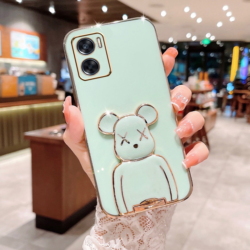 Soft Case Silikon Motif Beruang Untuk OPPO Reno 8 4G Reno 7 4G Reno 6 Reno 6Z Reno 5F 4F 2F Reno3 A91 F11 Pro F9