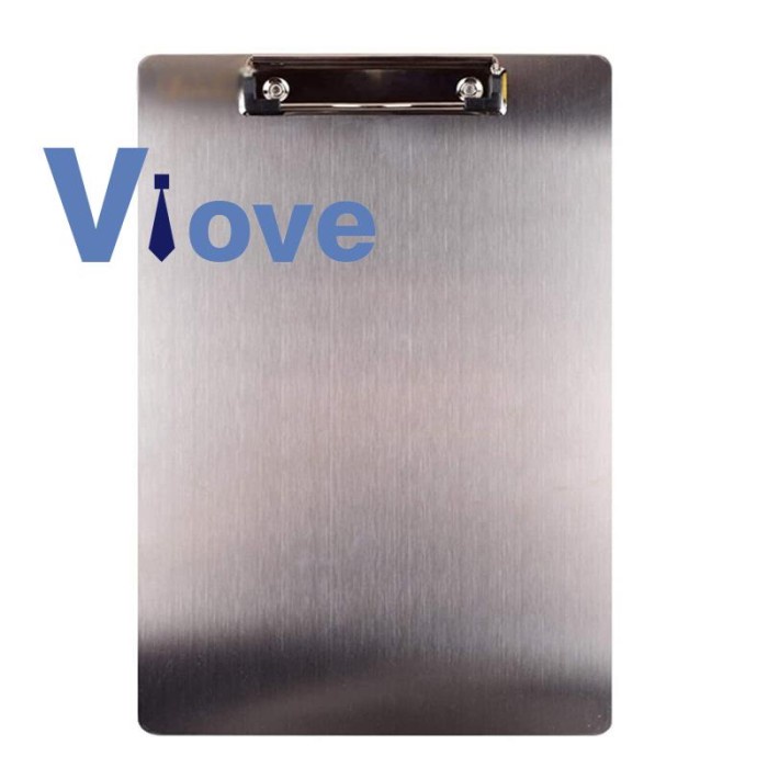 

Papan Papan Clipboard Ukuran A4 Bahan Stainless Steel Untuk Bisnis