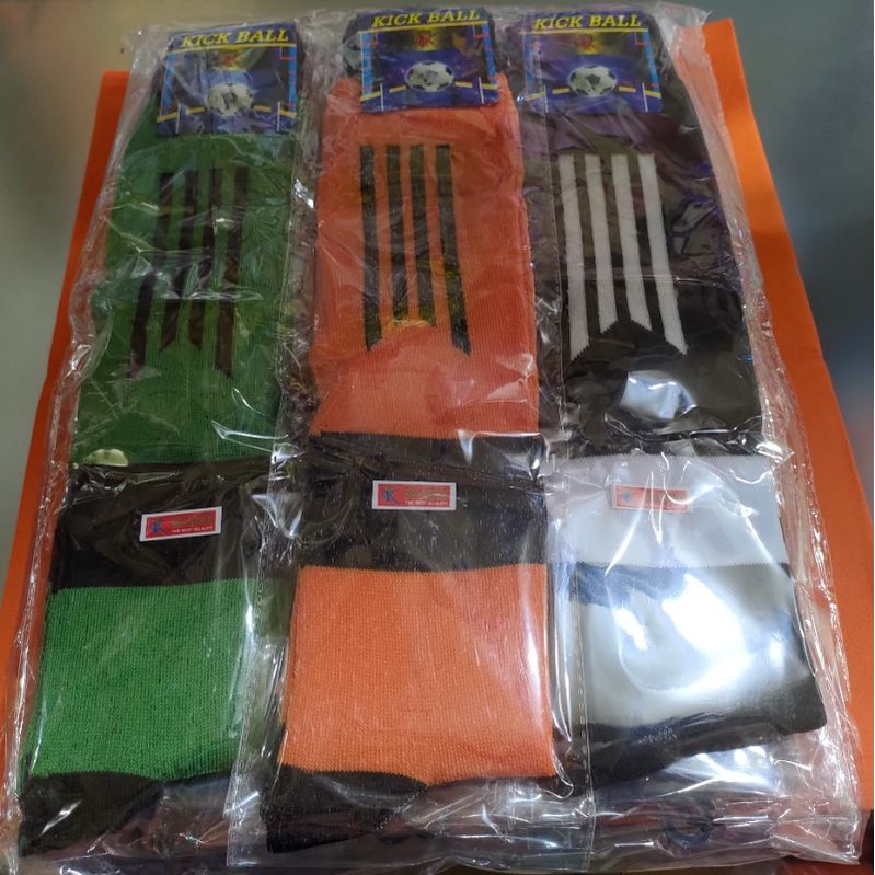 (GROSIR) 1 Lusin Kaos Kaki Bola Futsal Dewasa Isi 12 Pasang