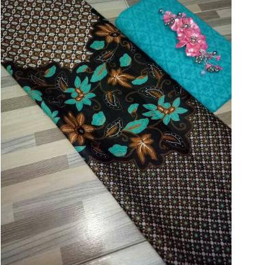 KAIN BATIK CLASIK/KAIN BATIK PEKALONGAN/KAIN SOLO/BATIK TULIS/SUTRA - Biru, Batik Saja