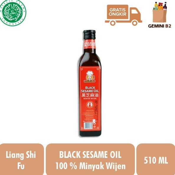 

Liang Shi Fu Black Sesame Oil / Minyak Wijen Hitam 510ML HALAL