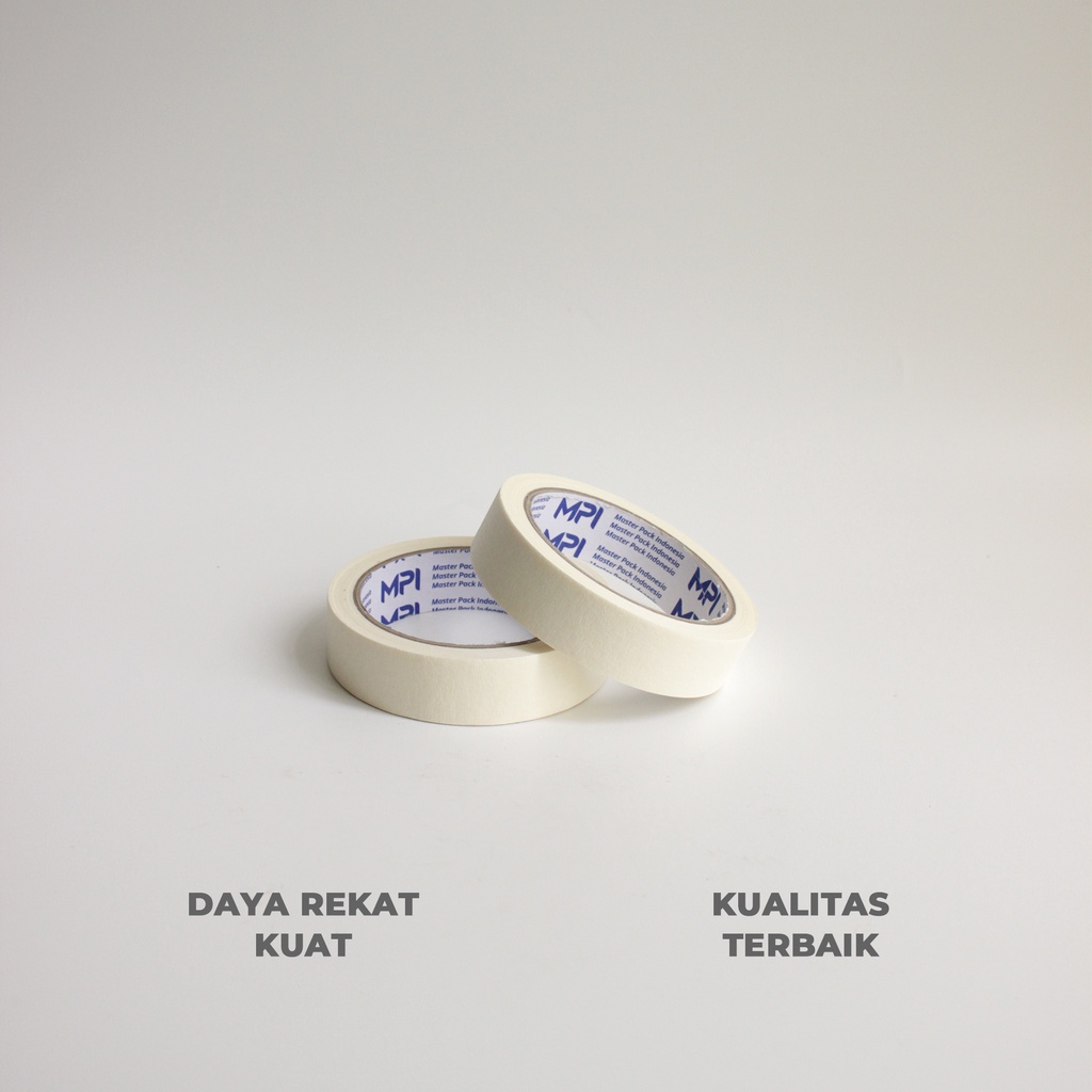 Masking Tape 24mm x 21 meter MPI - Lakban Kertas 24mm x 21 meter MPI