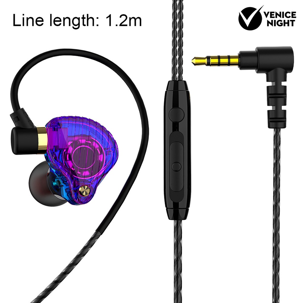 (VNEP) (Berkabel) 1 Set QKZ SK3 Earphone Ringan TPE Universal Earphone untuk Komputer