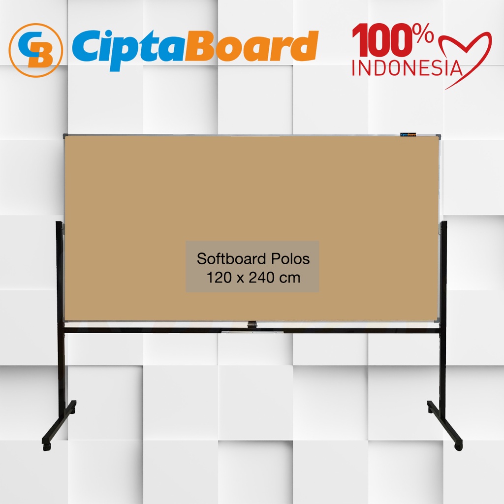 

Softboard / Cork Pin Board / Papan Mading Stand Cipta / Polos 120 x 240 cm