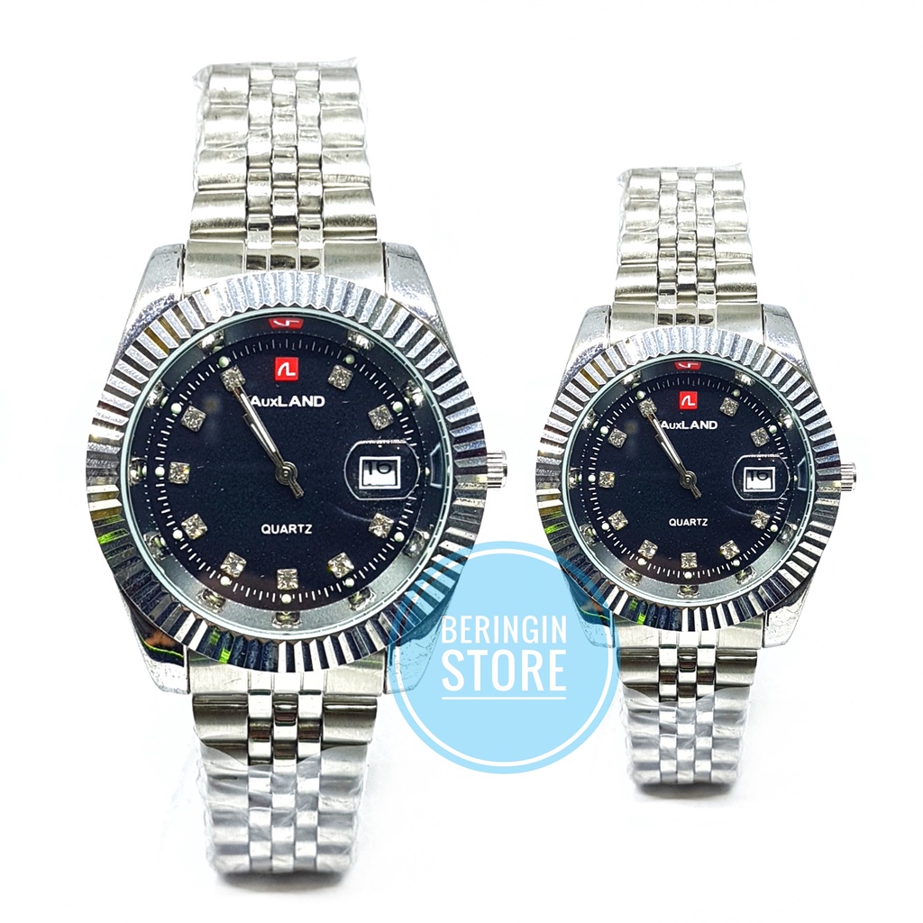 JAM TANGAN COUPLE PRIA WANITA AUXLAND 1948 ORIGINAL - JAM TANGAN PASANGAN WATERRESIST