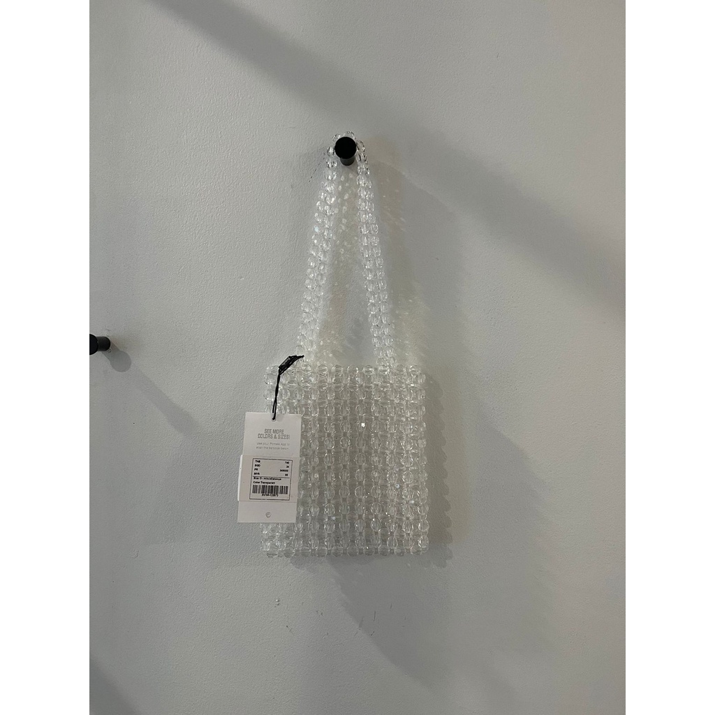 POMELO Transparent Beads Shoulder Bag Tas Mote Wanita