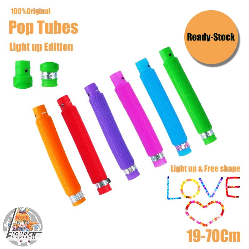 MAINAN VIRAL MAINAN POP LIGHT KARAKTER &amp; BIASA POP LIGHT EDUKASI MEMBUAT BENTUK