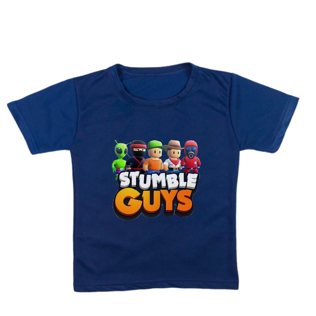 Atasan Baju Kaos Anak Stumble Guys Lava Laki Laki Perempuan Umur 2 - 10 Tahun K208