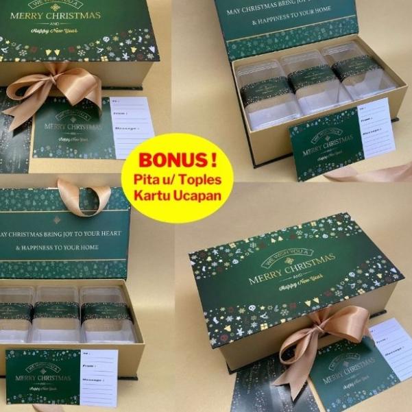 

Kotak kue kering natal / hampers kue / gift box natal / kotak kado