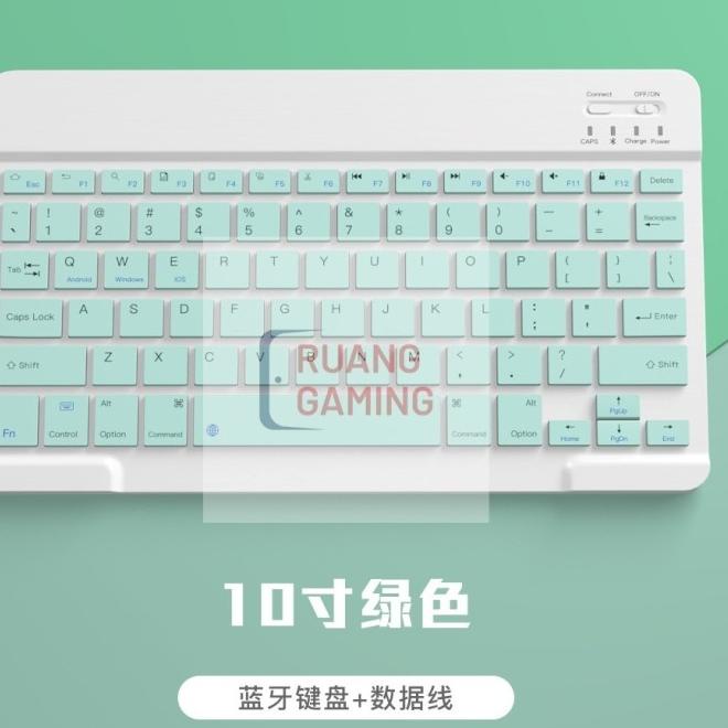 Tablet And Phone Bluetooth Keyboard 9.7/10 Inch - Dark Green