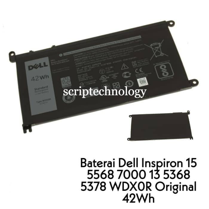 Baterai Ori Dell Latitude 3480 3580 3488 3490 42wh WDX0R WDXOR FW8KR