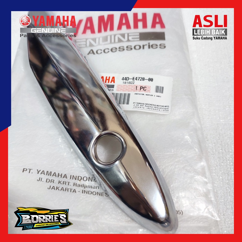 Protector Muffler Cover Knalpot Yamaha Xeon Karbu Asli 44D-E4728-00